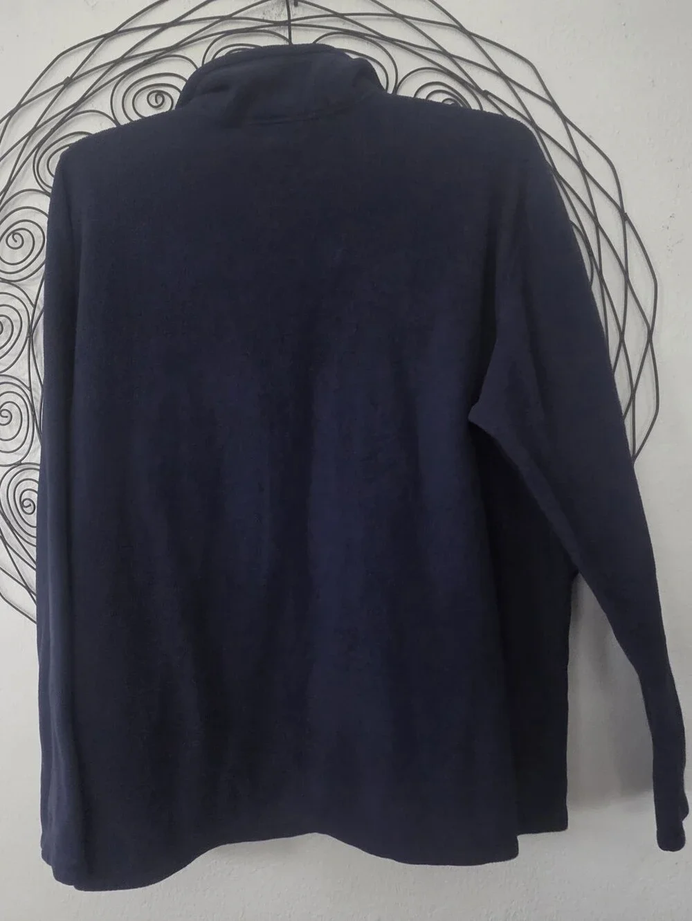 The North Face Polartec Classic Men's Large Navy Quarter Zip Fleece Pullover